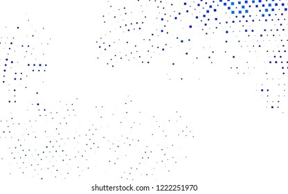 Light Blue, Green vector cover in polygonal style. Decorative design in abstract style with rectangles. Pattern can be used for websites.