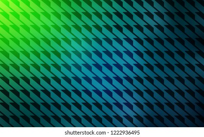 Light Blue, Green vector cover with stright stripes. Lines on blurred abstract background with gradient. Best design for your ad, poster, banner.