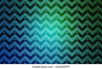 Light Blue, Green vector cover with polygonal style. Beautiful illustration with triangles in nature style. Pattern for booklets, leaflets