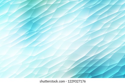 Light Blue, Green vector cover in polygonal style. Glitter abstract illustration with triangular shapes. Pattern can be used for websites.