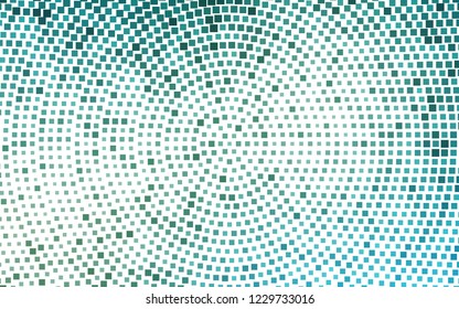 Light Blue, Green vector cover in polygonal style. Glitter abstract illustration with rectangular shapes. Best design for your ad, poster, banner.