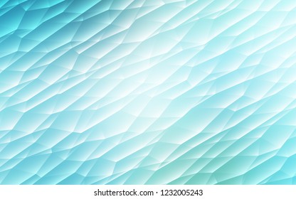 Light Blue, Green vector cover in polygonal style. Modern abstract illustration with colorful triangles. The template can be used as a background.