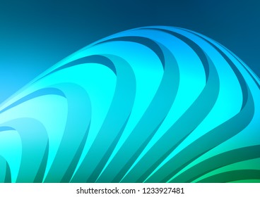 Light Blue, Green vector cover with long lines. Modern geometrical abstract illustration with staves. Best design for your ad, poster, banner.