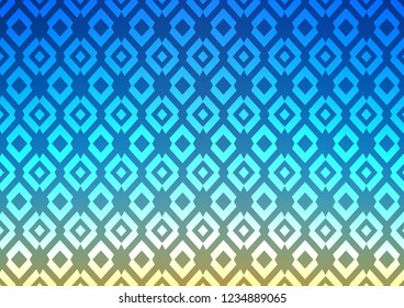 Light Blue, Green vector cover in polygonal style. Decorative design in abstract style with rectangles. Modern template for your landing page.