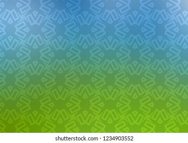 Light Blue, Green vector cover in triangles, cubes. Lines, rhombus with colorful gradient. Best design for your ad, poster, banner.