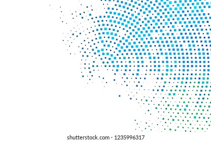 Light Blue, Green vector cover in polygonal style. Decorative design in abstract style with rectangles. The template can be used as a background.