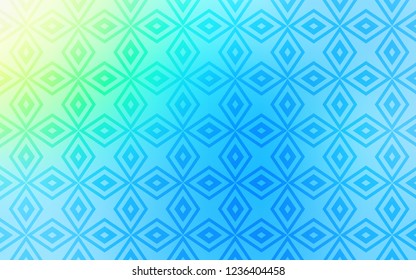 Light Blue, Green vector cover in polygonal style. Modern abstract illustration with colorful rectangles. Pattern can be used for websites.