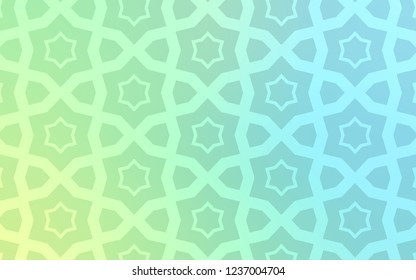 Light Blue, Green vector cover with small and big stars. Glitter abstract illustration with colored stars. Pattern for wrapping gifts.