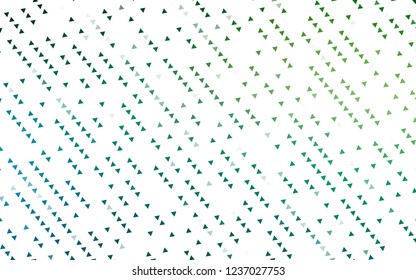 Light Blue, Green vector cover in polygonal style. Glitter abstract illustration with triangular shapes. Modern template for your landing page.