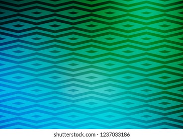 Light Blue, Green vector cover in polygonal style. Triangles on abstract background with colorful gradient. Smart design for your business advert.