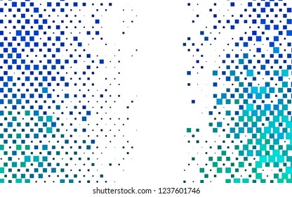 Light Blue, Green vector cover in polygonal style. Decorative design in abstract style with rectangles. Smart design for your business advert.