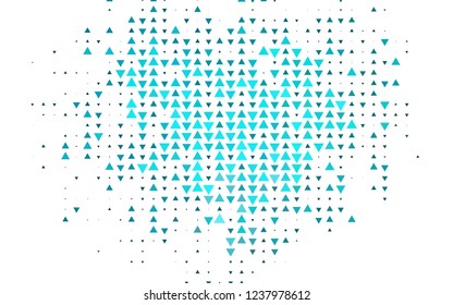 Light Blue, Green vector cover in polygonal style. Decorative design in abstract style with triangles. Pattern can be used for websites.