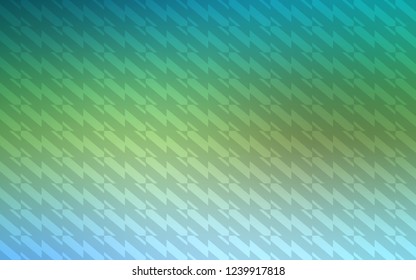 Light Blue, Green vector cover with stright stripes. Blurred decorative design in simple style with lines. Pattern for your busines websites.
