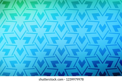 Light Blue, Green vector cover with polygonal style. Illustration with set of colorful triangles, lines. Smart design for your adverts.