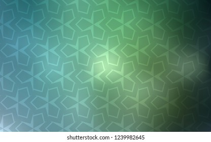 Light Blue, Green vector cover in polygonal style. Modern abstract illustration with colorful rectangles. Pattern for busines ad, booklets, leaflets