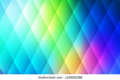 Light Blue, Green vector cover in polygonal style. Beautiful illustration with rectangles and squares. Pattern can be used for websites.