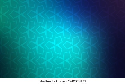 Light Blue, Green vector cover in polygonal style. Abstract gradient illustration with rectangles. Pattern for busines ad, booklets, leaflets