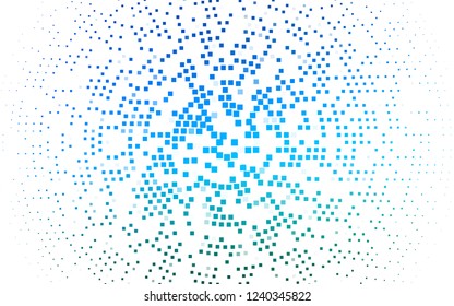 Light Blue, Green vector cover in polygonal style. Decorative design in abstract style with rectangles. Best design for your ad, poster, banner.