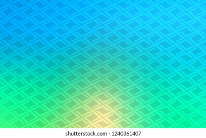 Light Blue, Green vector cover in polygonal style. Decorative design in abstract style with rectangles. Smart design for your business advert.