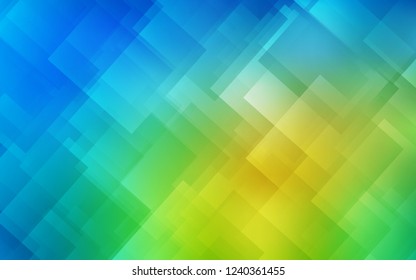 Light Blue, Green vector cover with stright stripes. Modern geometrical abstract illustration with Lines. The pattern for ad, booklets, leaflets.