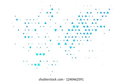 Light Blue, Green vector cover in polygonal style. Beautiful illustration with triangles in nature style. Smart design for your business advert.