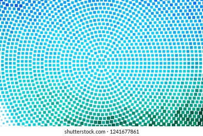 Light Blue, Green vector cover in polygonal style. Glitter abstract illustration with rectangular shapes. Pattern can be used for websites.
