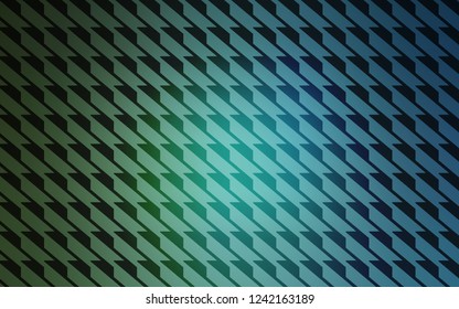 Light Blue, Green vector cover with stright stripes. Blurred decorative design in simple style with lines. Pattern for your busines websites.