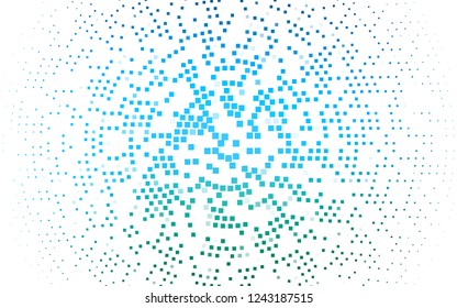 Light Blue, Green vector cover in polygonal style. Illustration with set of colorful rectangles. Smart design for your business advert.