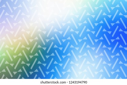 Light Blue, Green vector cover with polygonal style. Glitter abstract illustration with triangular shapes. Pattern for commercials.