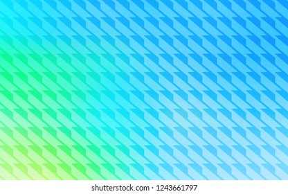 Light Blue, Green vector cover with stright stripes. Blurred decorative design in simple style with lines. Best design for your ad, poster, banner.
