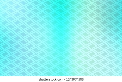 Light Blue, Green vector cover in polygonal style. Rectangles on abstract background with colorful gradient. The template can be used as a background.