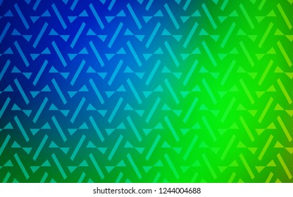 Light Blue, Green vector cover with polygonal style. Modern abstract illustration with colorful triangles. Pattern for commercials.