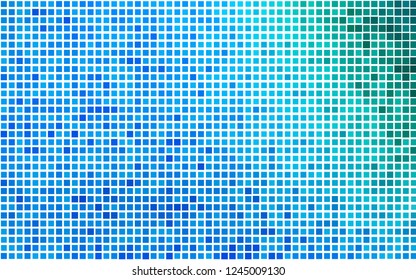 Light Blue, Green vector cover in polygonal style. Glitter abstract illustration with rectangular shapes. The template can be used as a background.