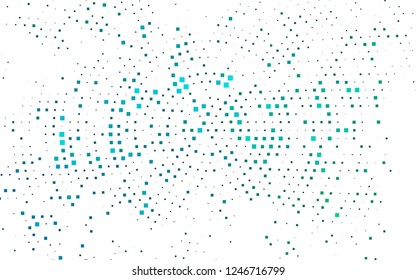 Light Blue, Green vector cover in polygonal style. Decorative design in abstract style with rectangles. The template can be used as a background.