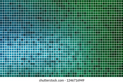 Light Blue, Green vector cover in polygonal style. Abstract gradient illustration with rectangles. Pattern for commercials.