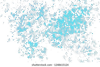 Light Blue, Green vector cover with spots. Illustration with set of shining colorful abstract circles. Pattern for beautiful websites.