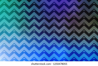 Light Blue, Green vector cover with polygonal style. Abstract gradient illustration with triangles, lines. Pattern for booklets, leaflets