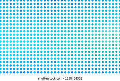 Light Blue, Green vector cover with spots. Glitter abstract illustration with blurred drops of rain. Pattern for ads, booklets.