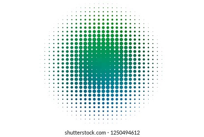 Light Blue, Green vector cover with spots. Abstract illustration with colored bubbles in nature style. Template for your brand book.