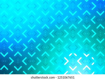 Light Blue, Green vector cover with long lines. Modern geometrical abstract illustration with staves. The pattern can be used for websites.