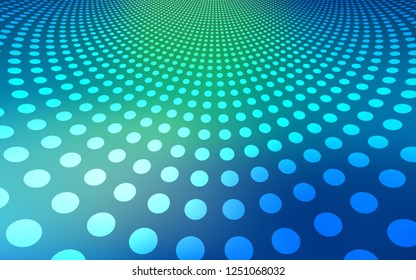 Light Blue, Green vector cover with spots. Abstract illustration with colored bubbles in nature style. Pattern can be used for ads, leaflets.