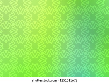 Light Blue, Green vector cover in triangles, cubes. Abstract gradient illustration with triangles, cubes. Best design for your ad, poster, banner.