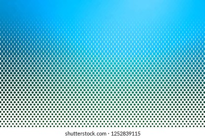 Light Blue, Green vector cover with spots. Blurred bubbles on abstract background with colorful gradient. Pattern for beautiful websites.