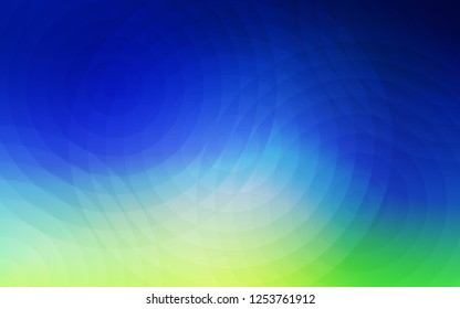 Light Blue, Green vector cover with spots. Illustration with set of shining colorful abstract circles. Completely new template for your brand book.