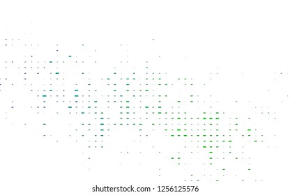 light Blue, Green vector cover with long lines. Decorative shining illustration with lines on abstract template. The pattern can be used for websites.