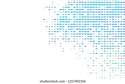 Light Blue, Green vector cover with long lines. Shining colored illustration with narrow lines. The template can be used as a background.