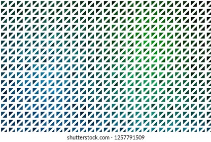 Light Blue, Green vector cover in polygonal style. Beautiful illustration with triangles in nature style. Pattern for commercials.