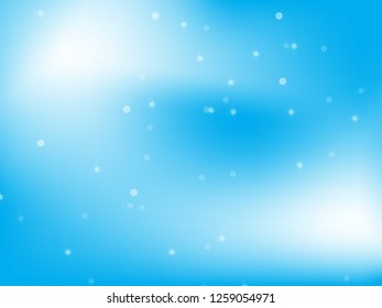 Light Blue, Green vector cover with beautiful snowflakes. Shining colored illustration with snow in christmas style. The pattern can be used for new year ad, booklets. - Vector