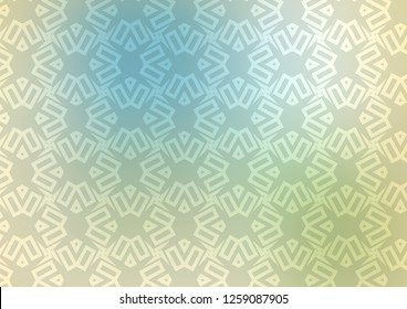 Light Blue, Green vector cover in triangles, cubes. Lines, rhombus with colorful gradient. Best design for your ad, poster, banner.