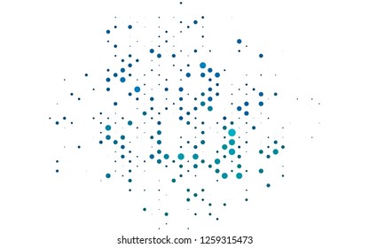 Light Blue, Green vector cover with circles. Colorful illustration with blurred circles in nature style. Design for business adverts.